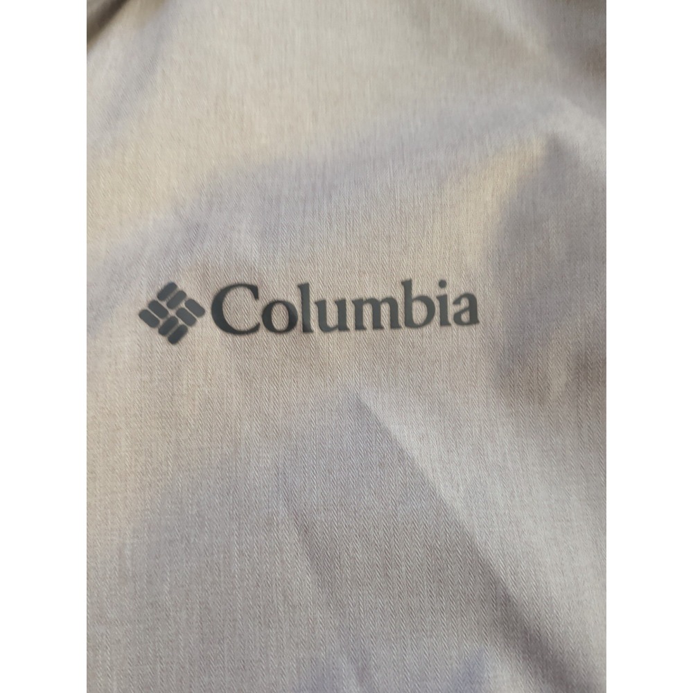Columbia Womens Medium Abbotsville Windbreaker Lightweight Hooded Jacket Gray - Picture 3 of 8